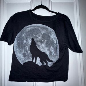 Wolf cropped top